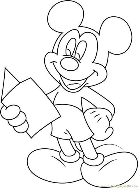 Download and print these reading book coloring pages for free. Mickey Mouse Reading a Book Coloring Page - Free Mickey ...