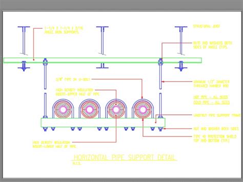Horizontal Pipe Support Detail In Autocad Cad 2694 Kb Bibliocad