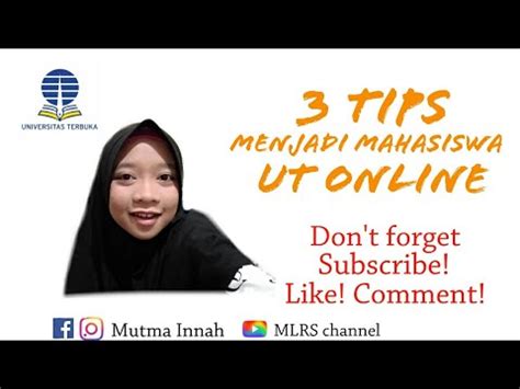 3 Tips Menjadi Mahasiswa UT Online YouTube