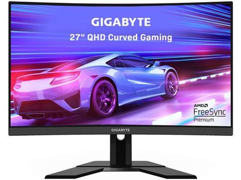 Refurbished Gigabyte G27qc 27 165hz 1440p Curved Gaming Monitor 2560