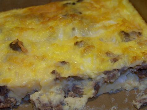 Sausage Egg And Cheese Casserole Low Carb Yum