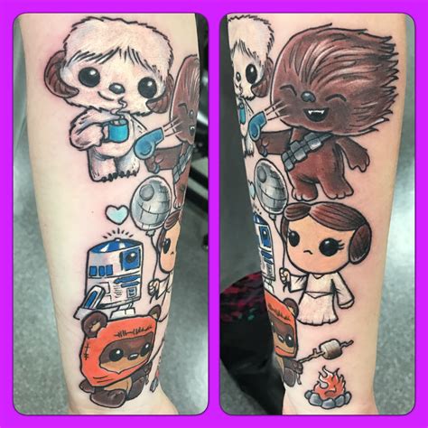 Cute Star Wars Tattoo Done By Casey Baker Star Wars Tattoo Disney