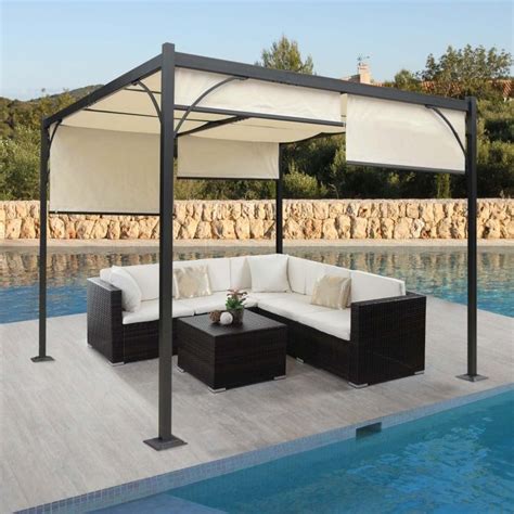 Aluminium, das eisen, und edelstahl. Pergola Granada, Garten Pavillon TerrassenÃ¼berdachung ...