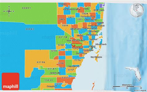 Miami Dade County Zip Code Map Pdf United States Map
