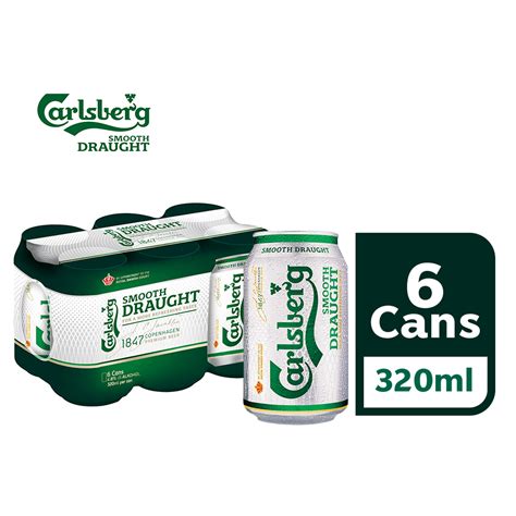 The new carlsberg smooth draught is brewed longer. Buy Carlsberg Smooth Draught 6 cans x 320ml Online in ...