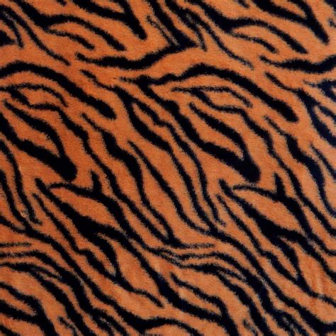 Minky Animal Fabric Tiger By The Yard