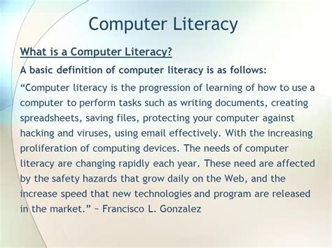 .of a computer using common industry terminology that can be confusing for many people. Training Presentations - TechRight Computing Resources for ...