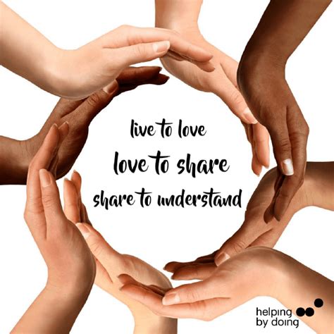 Compartir Es Vivir Helping By Doing