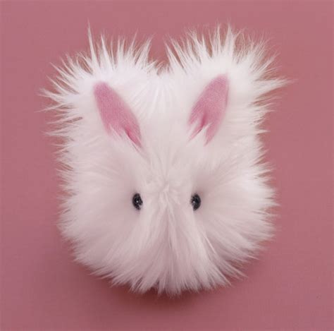 Fluffy Bunny Stuffed Animal Cute Plush Toy White Cottonball The Bunny