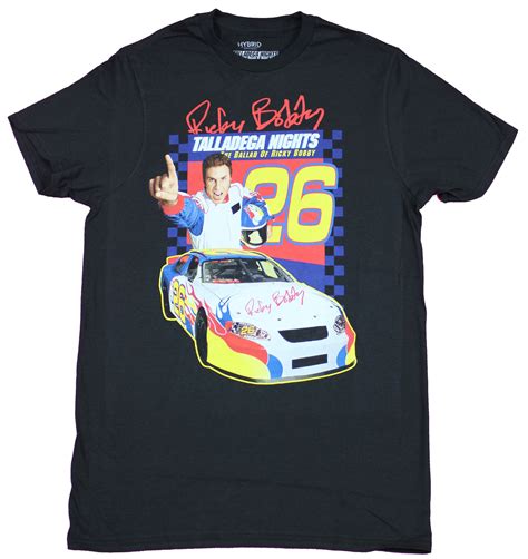 Hybrid Apparel Talladega Nights Mens T Shirt Ricky Bobby Racing