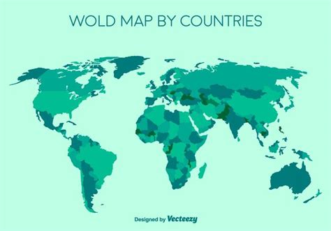 World Map Countries Vector At Getdrawings Free Download