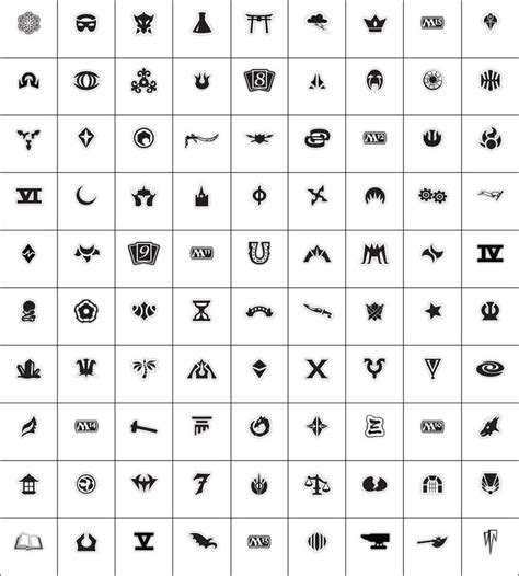 Mtg Symbols