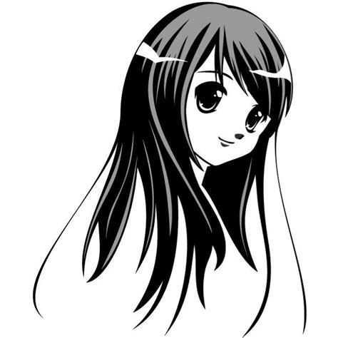 Anime Girl Graphics Royalty Free Stock Svg Vector