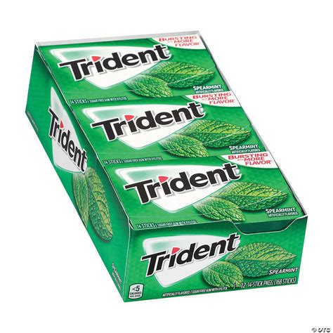 Trident Sugar Free Spearmint Gum 12 Pack Oriental Trading