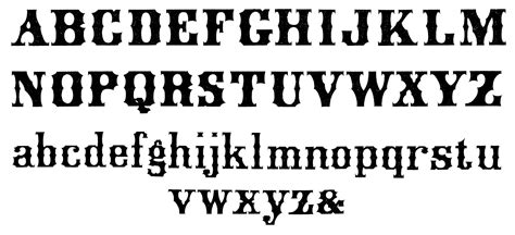 Vintage Retro Style Alphabet Lettering Alphabet Fonts