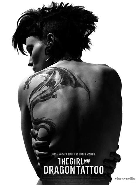 Girl With The Dragon Tattoo Poster For Sale By Claracecilia Redbubble