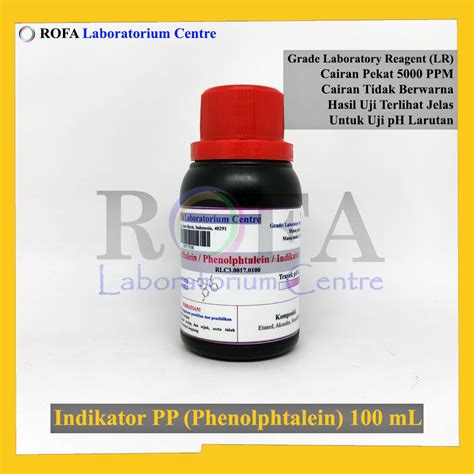 Jual Larutan Fenolftalein Phenolphthalein Solution Indikator Pp