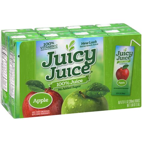 Juicy Juice 100 Apple Juice 675 Fl Oz 8 Count