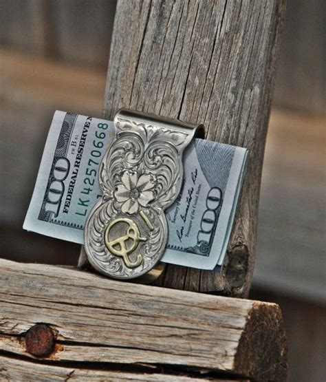 With money in your pocket, you are wise and you are. Custom Engraved Money Clip with Brand or Initials by RFBITSNSPURS | Engraved money clip, Money ...