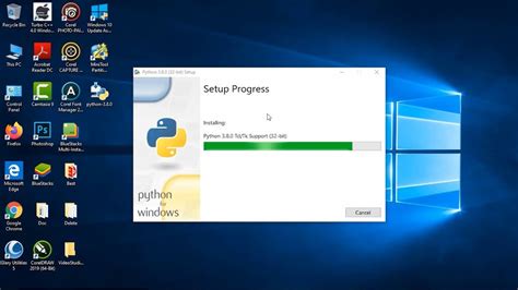 How To Install Python 380 On Windows 10 With Cmd Configuration Youtube