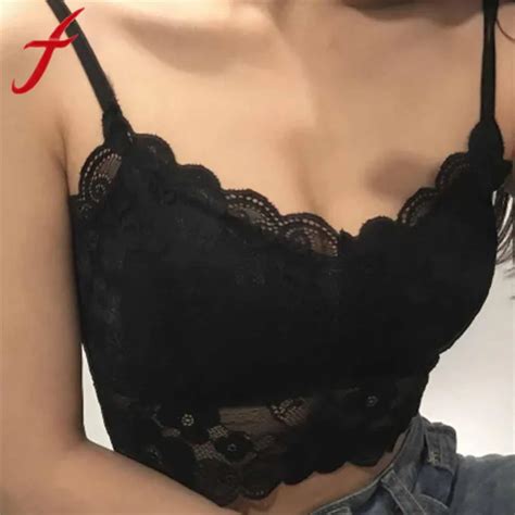 Buy Feitong Women Sexy Lace Bralette Tank Tops Push Up Padded Strap Wrapped