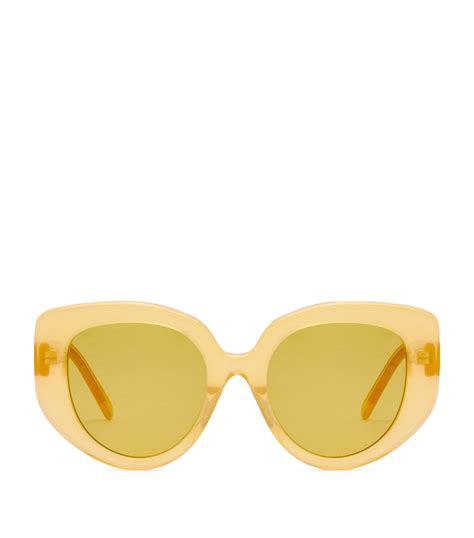 Loewe Yellow Butterfly Sunglasses Harrods Uk