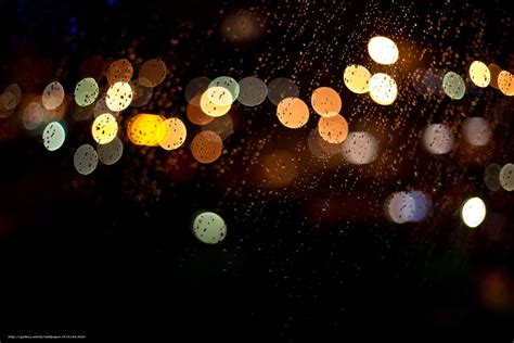 Download Wallpaper Lights Rain Bokeh Multicolored Free Desktop