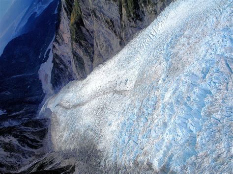 Aerial View Of Franz Josef Glacier In Franz Josef New Zealand