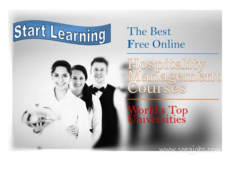 6 Best Free Online Hospitality Management Courses Soeg Jobs