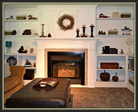 Fireplace Update Shelving Around Fireplace Built Ins Home Remodeling
