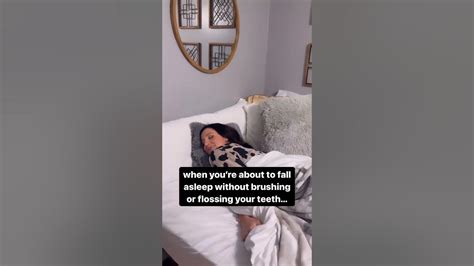 Falling Asleep Without Brushing Your Teeth Shorts Youtube