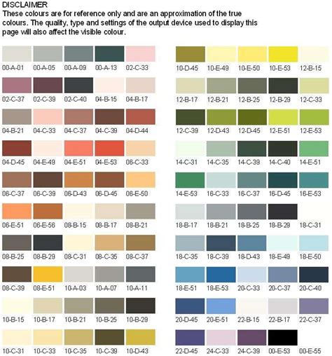 International Paint Color Guide Charts Lentine Marine