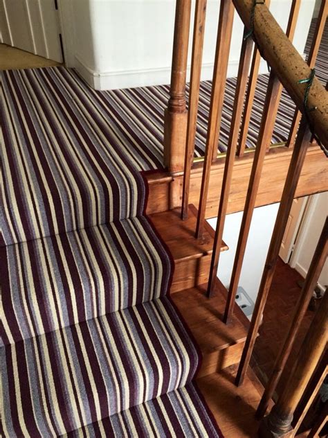 Stripy Carpets For Stairs And Landing Carpet Stairs Hallway Carpet