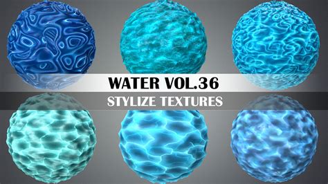 Artstation Stylized Water Vol36 Hand Painted Textures Game Assets