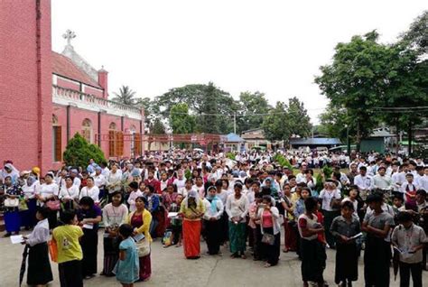 myanmar catholics urge peace at marian celebrations uca news
