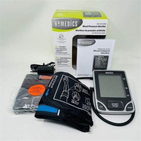 Homedics Blood Pressure Monitor Deluxe Arm Bpa 740 Ca Two Size Cuffs Ac