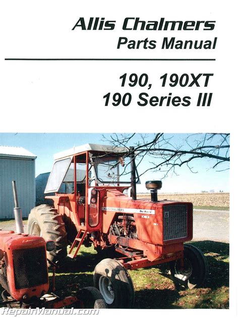 Allis Chalmers 190 190xt 190 Series Iii Tractor Parts Manual