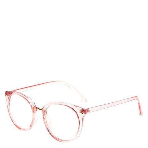 Clear Pink Round Fake Glasses Pink Glasses Frames Clear Glasses Frames