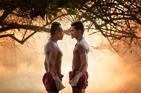 premium photo martial arts of muay thai or thai boxing at thailand muay thai at ayutthaya thailand