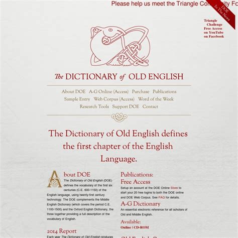 The Dictionary Of Old English Pearltrees
