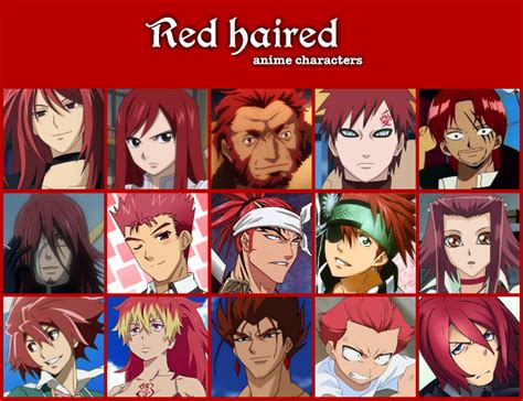 Red Haired Anime Characters By Jonatan On Deviantart