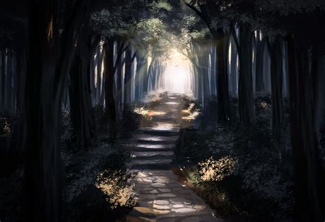 Anime Forest Wallpapers Wallpaper Cave