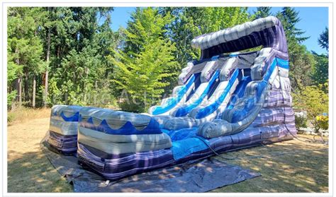 16ft Wave Double Lane Water Slide Marble Purple Sl Leisure Activities Usa