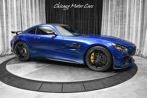 Used Mercedes Benz Amg Gtr Coupe Only K Miles Brilliant Blue Carbon Fiber Full Front