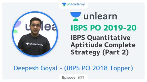 The banking question papers provide a better understanding of the examination and also help in comprehending the most important topics from the examination. IBPS PO Bank Exam - Complete Quant Strategy (Part 2) by ...