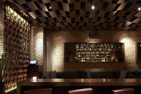 Ceiling Restaurant Interior Design Brownstone Lounge Design