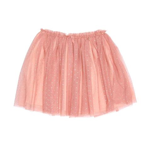 Mini Pink Tulle Antique Skirt With Polka Dots Liu Jo