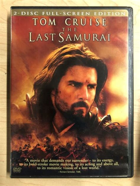the last samurai dvd 2003 2 disc set full screen f1124 ebay