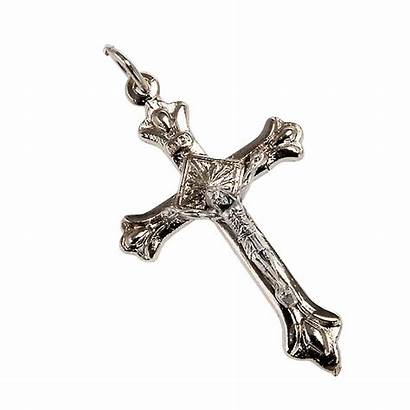 Rosary Crucifix Metal Silvery Holyart 1600