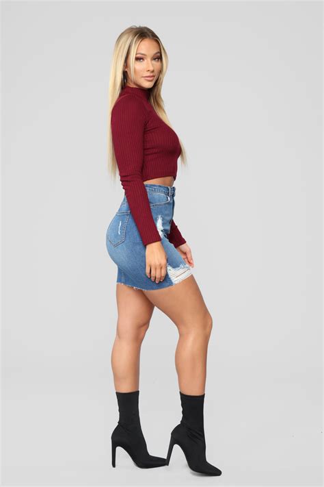 Dayanna Denim Skirt Medium Wash Fashion Nova Skirts Fashion Nova